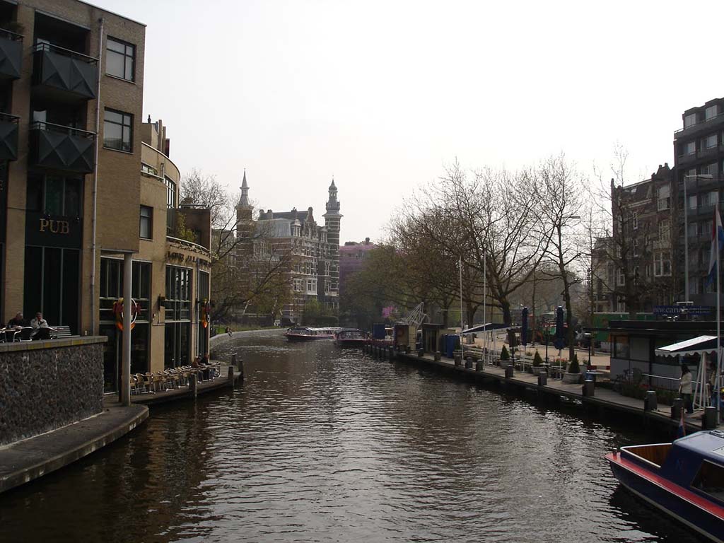 Canal in Amsterdam Holland